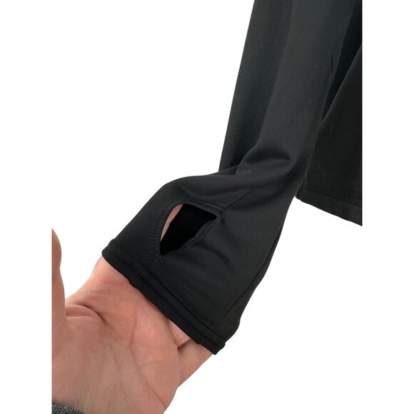 Sweaty Betty Long Sleeve Turtleneck Top W/ Thumbholes & Side Zipper Pockets Sz L - Picture 2 of 10